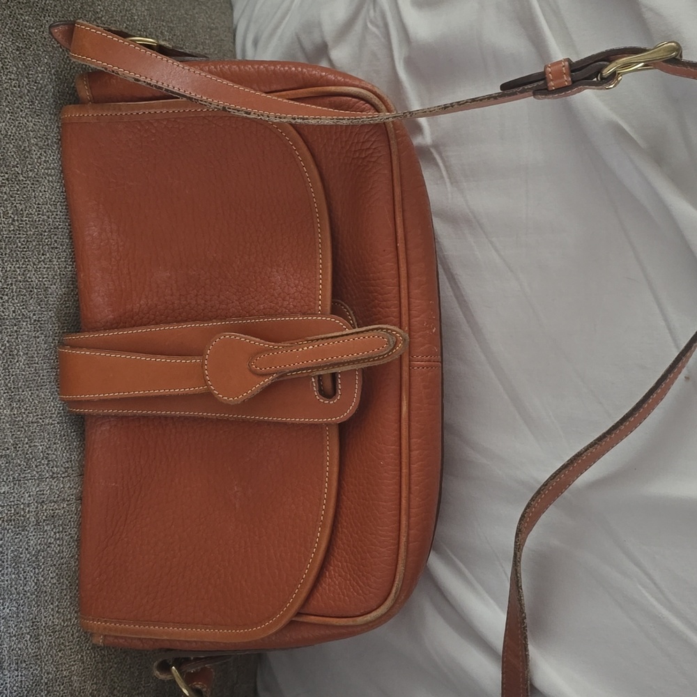 Dooney & Bourke Tan Leather Crossbody Bag